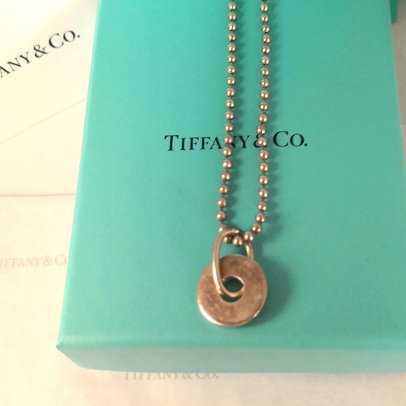 Authentic Tiffany. Necklace 16"sz Pendant.1837.silver - Picture 4 of 5